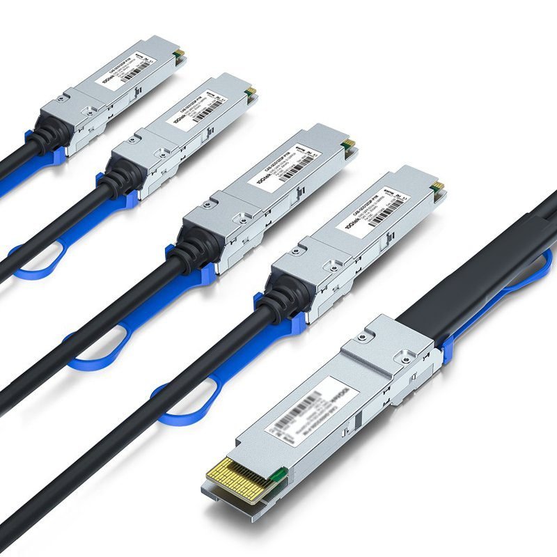 400G Passive DAC QSFP DD to 4x 100G SFP