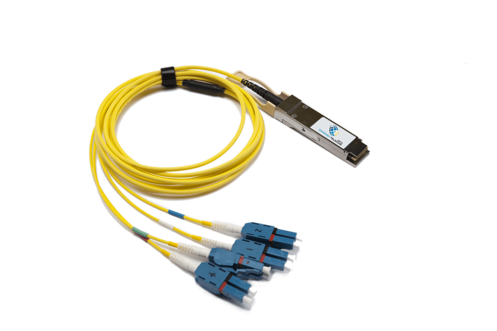 40G QSFP to 4 Duplex LC Breakout Active Optical Cable 2